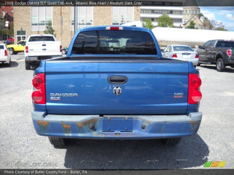 Atlantic Blue Pearl / Medium Slate Gray 2005 Dodge Dakota SLT Quad Cab 4x4