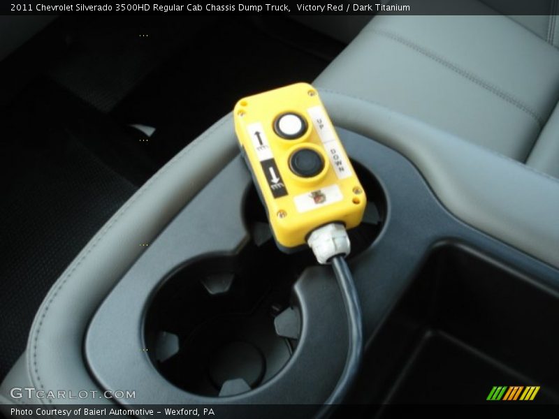 Victory Red / Dark Titanium 2011 Chevrolet Silverado 3500HD Regular Cab Chassis Dump Truck