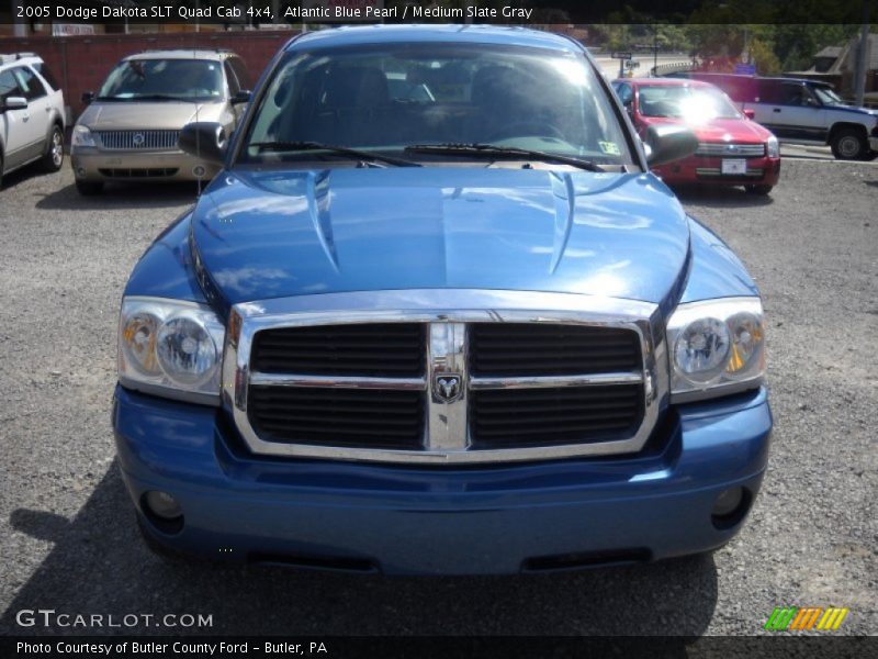Atlantic Blue Pearl / Medium Slate Gray 2005 Dodge Dakota SLT Quad Cab 4x4