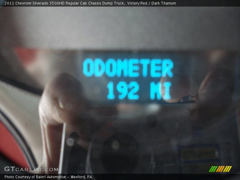 Victory Red / Dark Titanium 2011 Chevrolet Silverado 3500HD Regular Cab Chassis Dump Truck