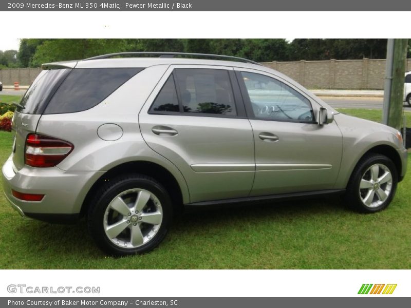 Pewter Metallic / Black 2009 Mercedes-Benz ML 350 4Matic