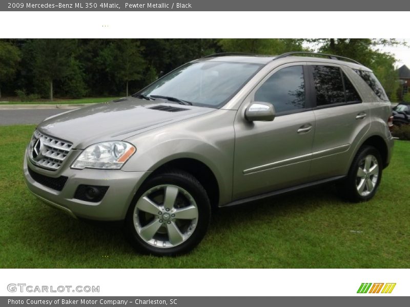 Pewter Metallic / Black 2009 Mercedes-Benz ML 350 4Matic