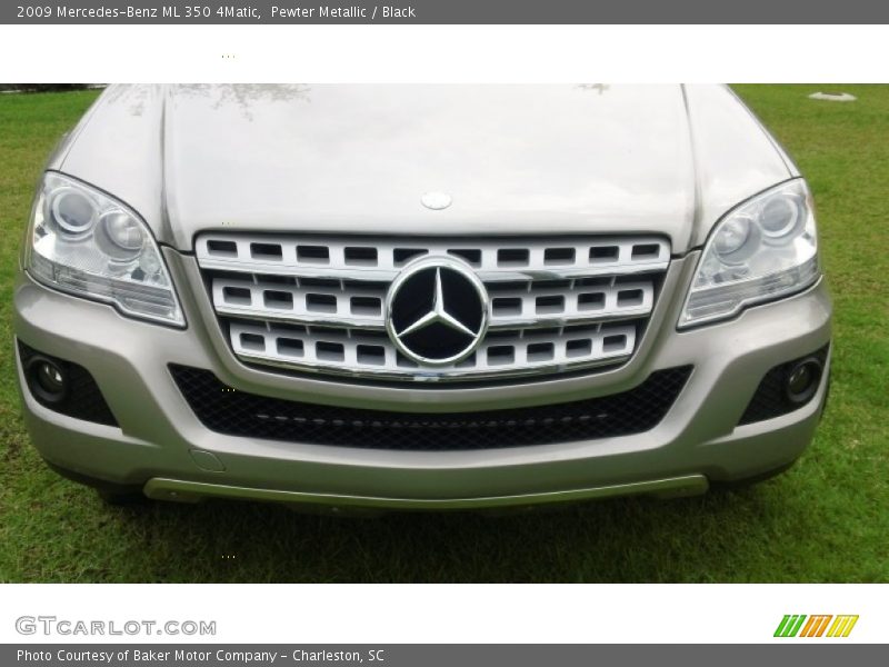 Pewter Metallic / Black 2009 Mercedes-Benz ML 350 4Matic