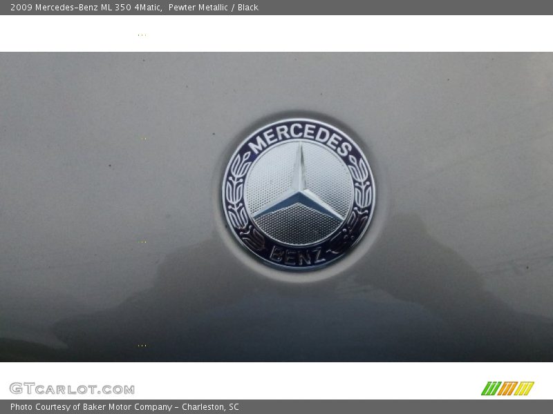 Pewter Metallic / Black 2009 Mercedes-Benz ML 350 4Matic