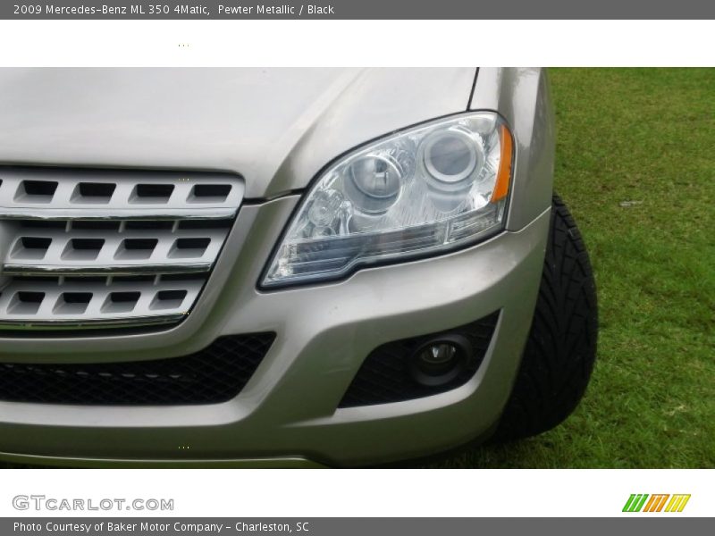 Pewter Metallic / Black 2009 Mercedes-Benz ML 350 4Matic