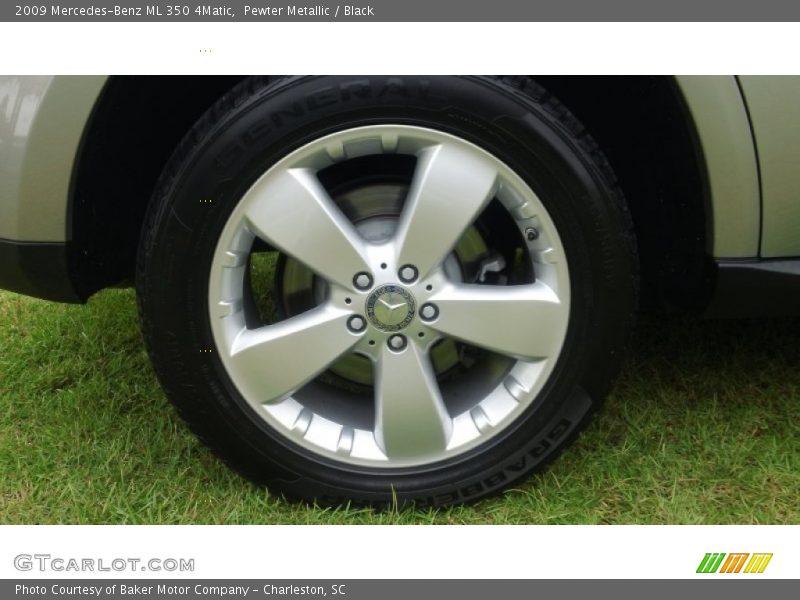 Pewter Metallic / Black 2009 Mercedes-Benz ML 350 4Matic