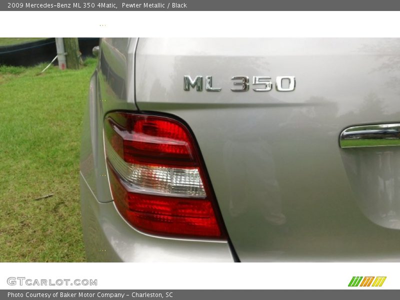 Pewter Metallic / Black 2009 Mercedes-Benz ML 350 4Matic