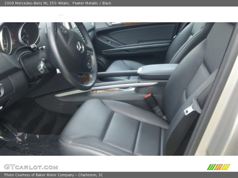 Pewter Metallic / Black 2009 Mercedes-Benz ML 350 4Matic