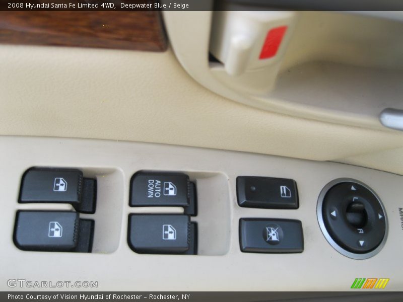 Deepwater Blue / Beige 2008 Hyundai Santa Fe Limited 4WD