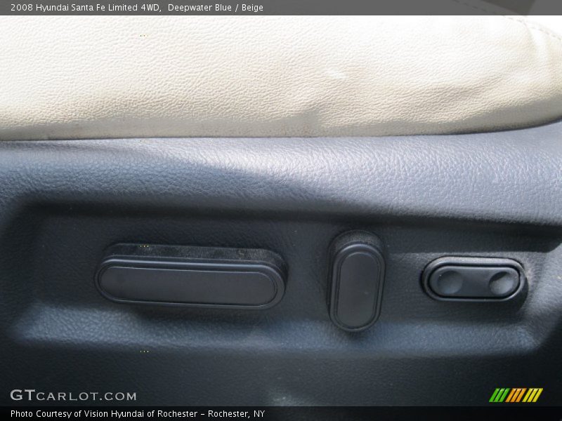 Deepwater Blue / Beige 2008 Hyundai Santa Fe Limited 4WD