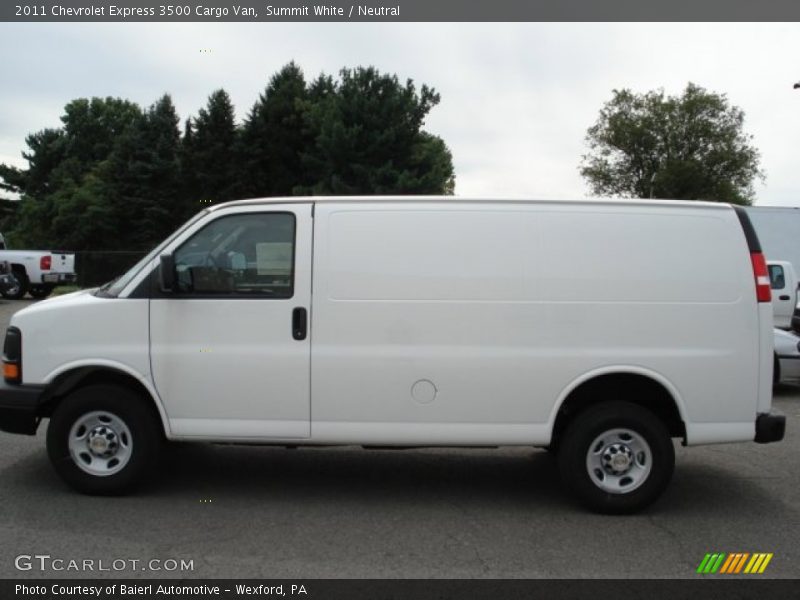 Summit White / Neutral 2011 Chevrolet Express 3500 Cargo Van