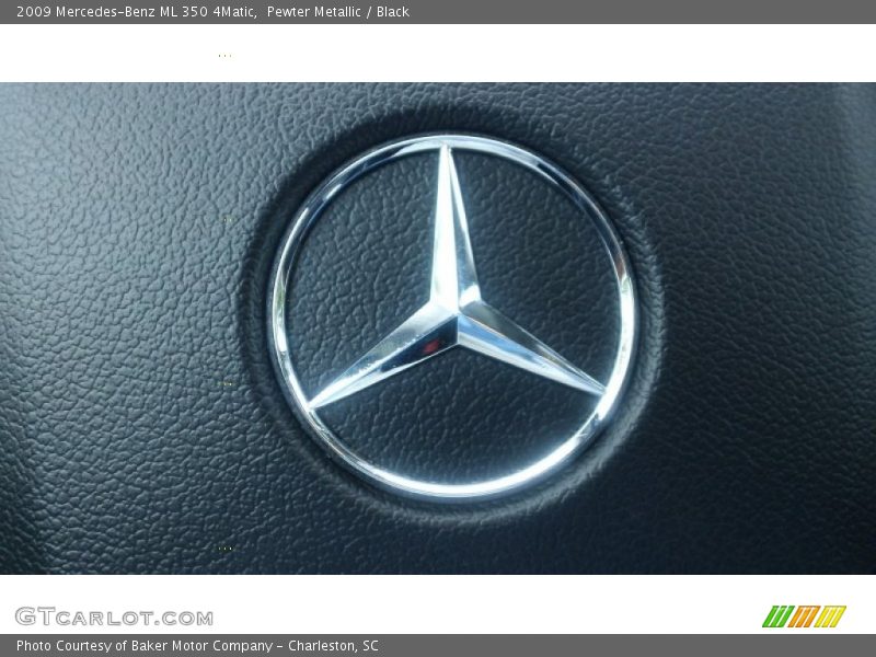 Pewter Metallic / Black 2009 Mercedes-Benz ML 350 4Matic