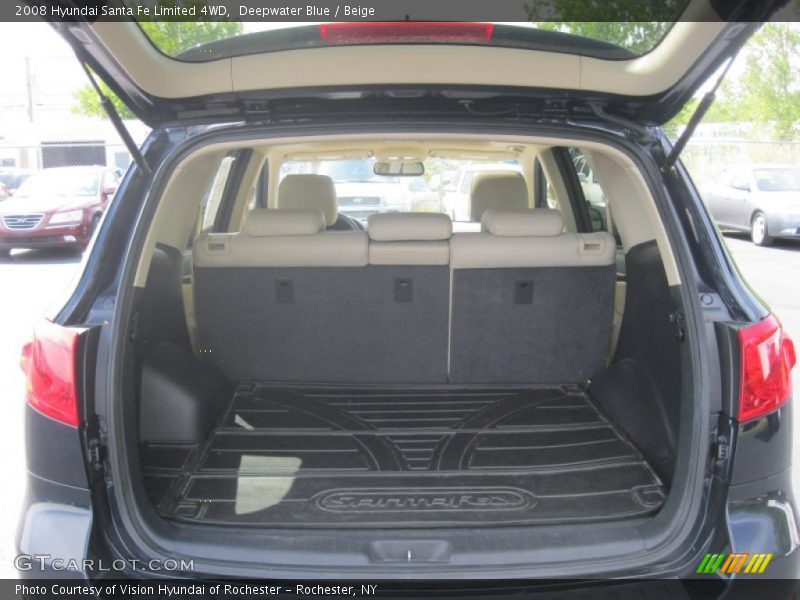 Deepwater Blue / Beige 2008 Hyundai Santa Fe Limited 4WD