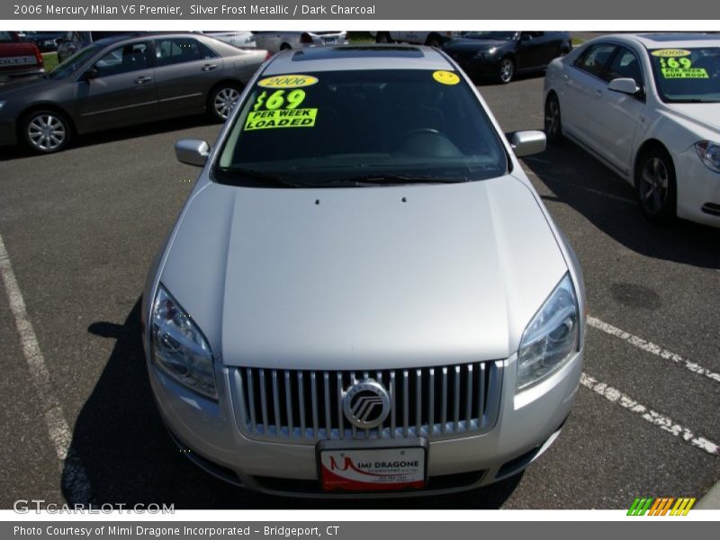 Silver Frost Metallic / Dark Charcoal 2006 Mercury Milan V6 Premier