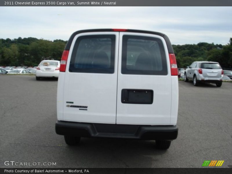 Summit White / Neutral 2011 Chevrolet Express 3500 Cargo Van