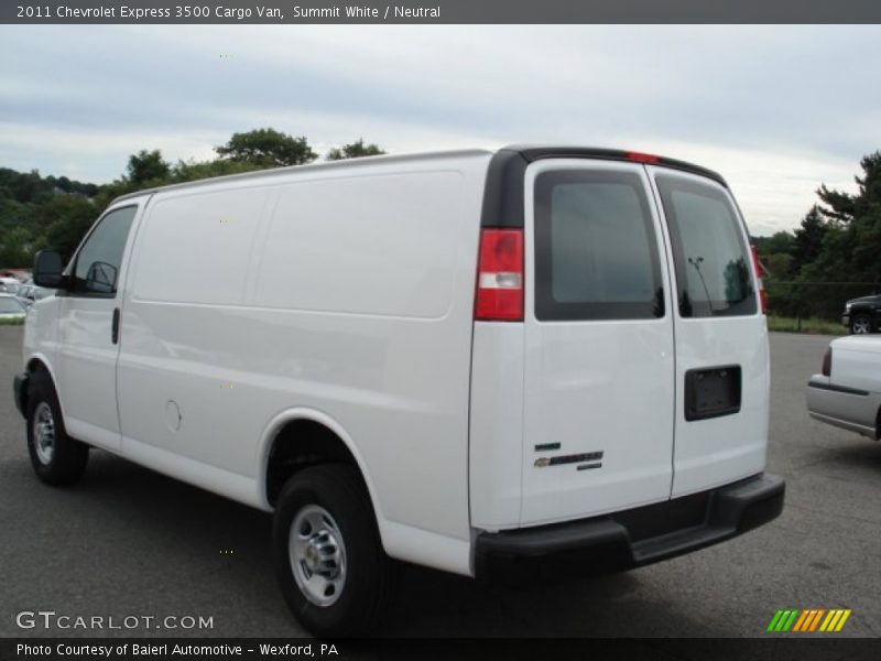 Summit White / Neutral 2011 Chevrolet Express 3500 Cargo Van