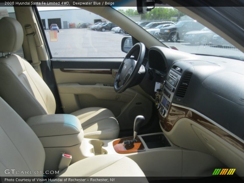 Deepwater Blue / Beige 2008 Hyundai Santa Fe Limited 4WD
