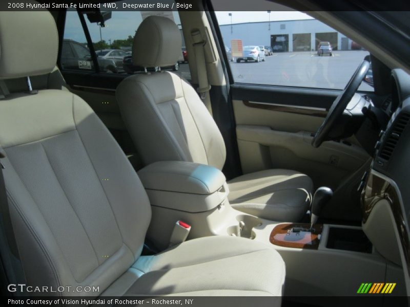 Deepwater Blue / Beige 2008 Hyundai Santa Fe Limited 4WD