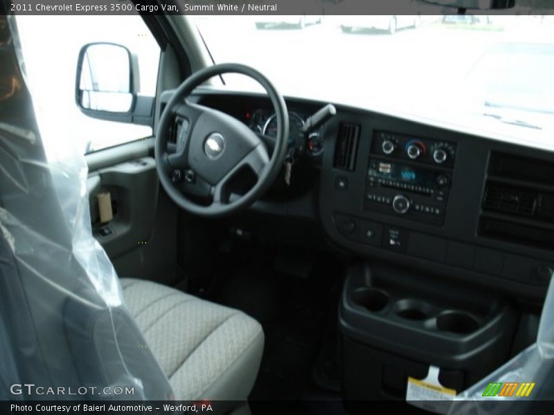 Summit White / Neutral 2011 Chevrolet Express 3500 Cargo Van