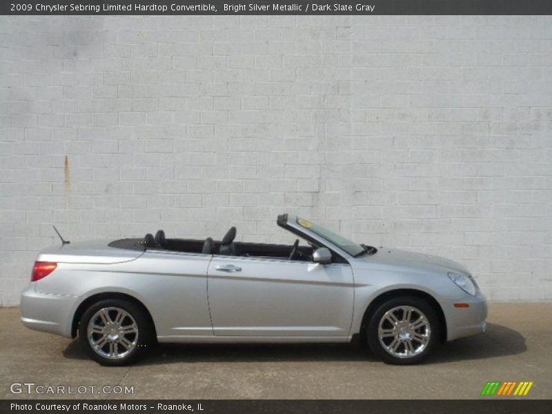 Bright Silver Metallic / Dark Slate Gray 2009 Chrysler Sebring Limited Hardtop Convertible