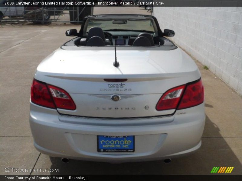 Bright Silver Metallic / Dark Slate Gray 2009 Chrysler Sebring Limited Hardtop Convertible