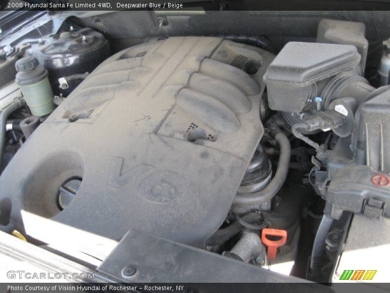 Deepwater Blue / Beige 2008 Hyundai Santa Fe Limited 4WD