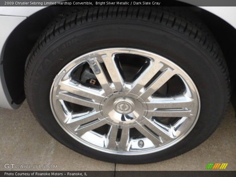 Bright Silver Metallic / Dark Slate Gray 2009 Chrysler Sebring Limited Hardtop Convertible