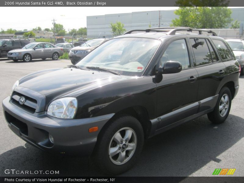 Black Obsidian / Beige 2006 Hyundai Santa Fe GLS 4WD