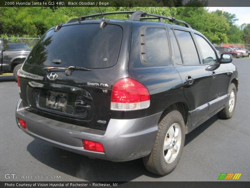 Black Obsidian / Beige 2006 Hyundai Santa Fe GLS 4WD