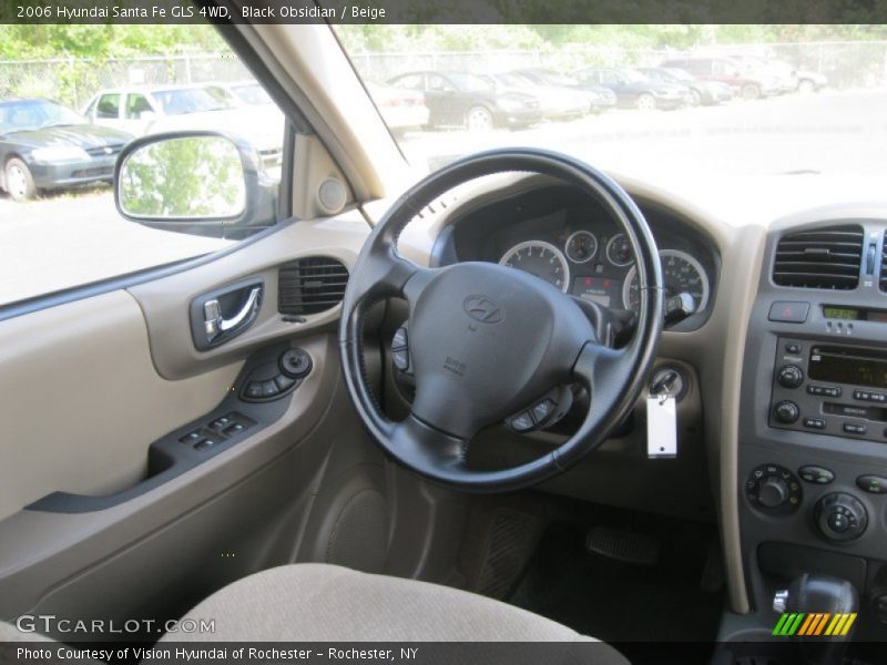 Black Obsidian / Beige 2006 Hyundai Santa Fe GLS 4WD