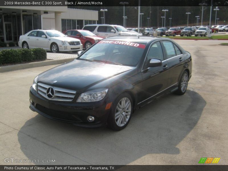 Black / Almond/Mocha 2009 Mercedes-Benz C 300 Sport