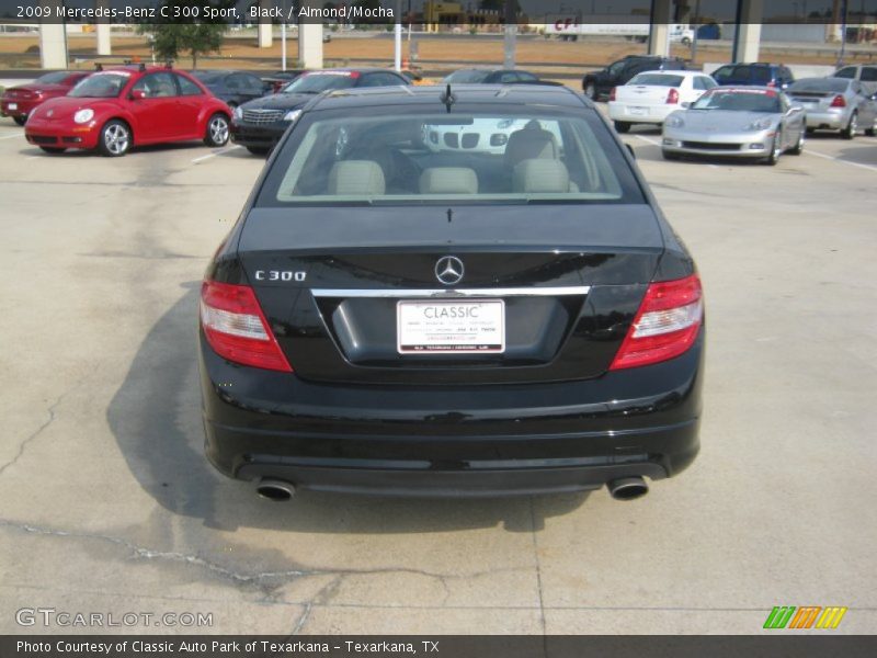 Black / Almond/Mocha 2009 Mercedes-Benz C 300 Sport