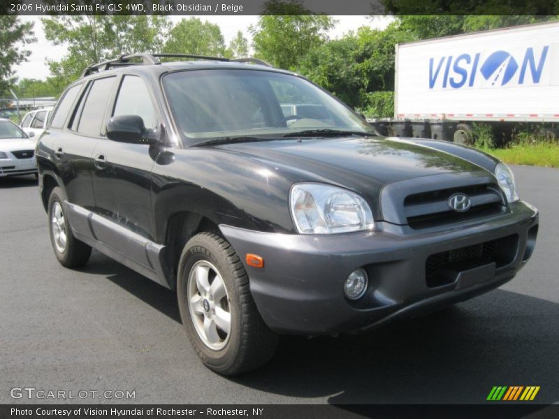 Black Obsidian / Beige 2006 Hyundai Santa Fe GLS 4WD