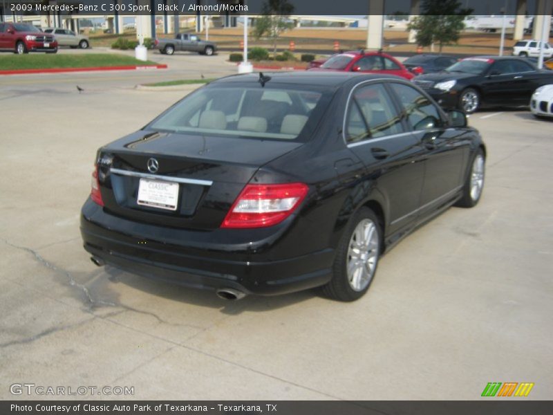 Black / Almond/Mocha 2009 Mercedes-Benz C 300 Sport
