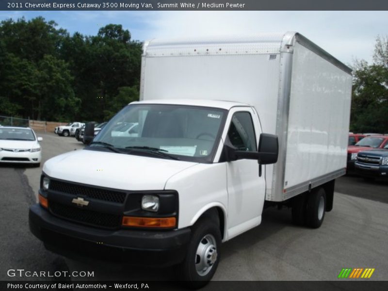 Summit White / Medium Pewter 2011 Chevrolet Express Cutaway 3500 Moving Van