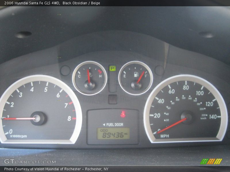 Black Obsidian / Beige 2006 Hyundai Santa Fe GLS 4WD