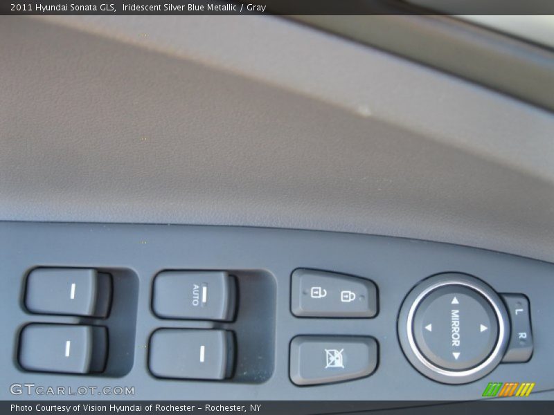 Iridescent Silver Blue Metallic / Gray 2011 Hyundai Sonata GLS