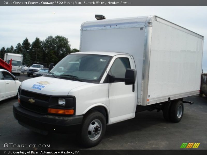 Summit White / Medium Pewter 2011 Chevrolet Express Cutaway 3500 Moving Van