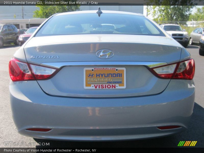 Iridescent Silver Blue Metallic / Gray 2011 Hyundai Sonata GLS