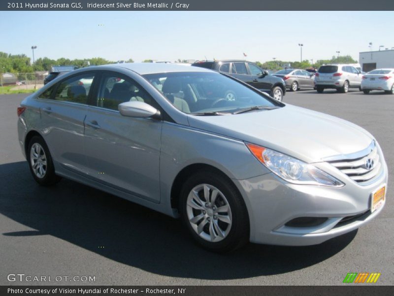 Iridescent Silver Blue Metallic / Gray 2011 Hyundai Sonata GLS