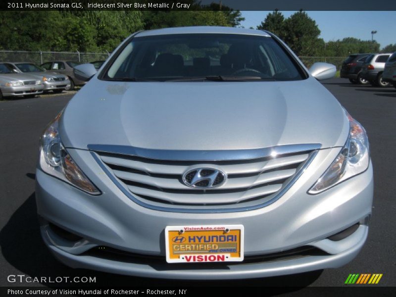 Iridescent Silver Blue Metallic / Gray 2011 Hyundai Sonata GLS