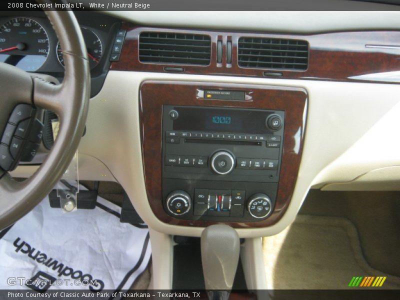 White / Neutral Beige 2008 Chevrolet Impala LT