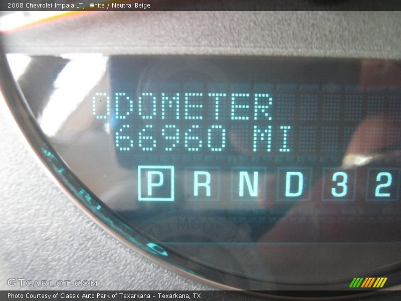 White / Neutral Beige 2008 Chevrolet Impala LT