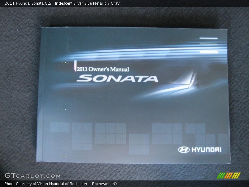Iridescent Silver Blue Metallic / Gray 2011 Hyundai Sonata GLS