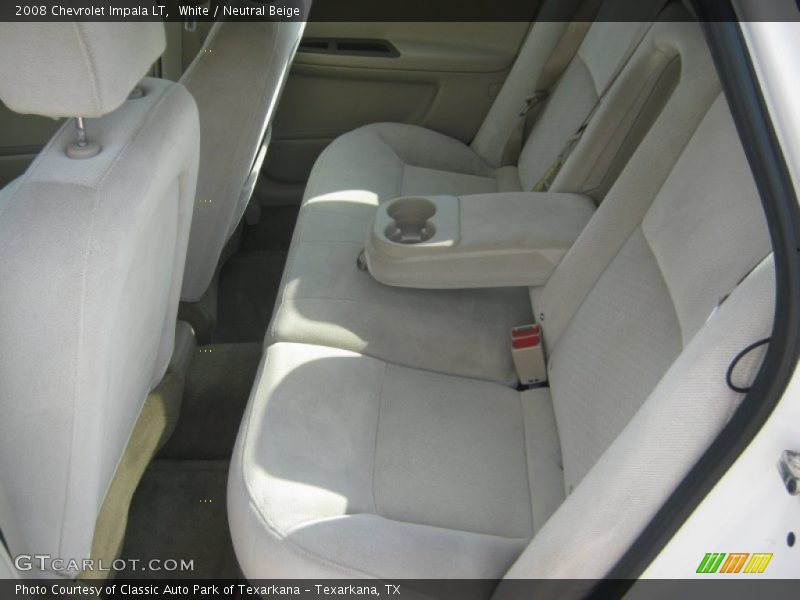 White / Neutral Beige 2008 Chevrolet Impala LT