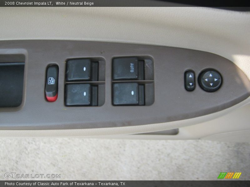 White / Neutral Beige 2008 Chevrolet Impala LT
