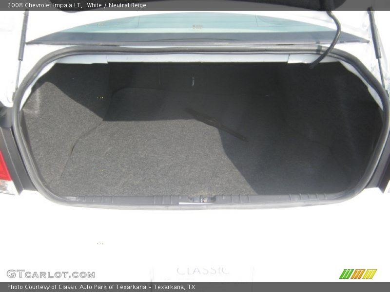 White / Neutral Beige 2008 Chevrolet Impala LT
