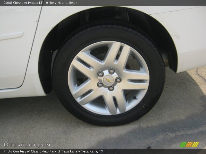 White / Neutral Beige 2008 Chevrolet Impala LT