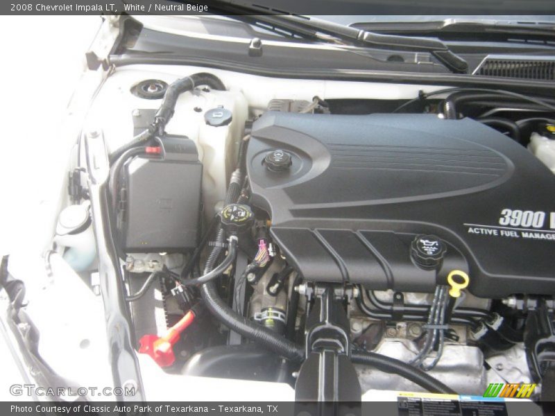 White / Neutral Beige 2008 Chevrolet Impala LT