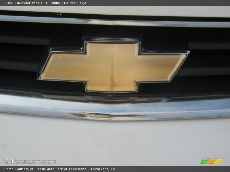 White / Neutral Beige 2008 Chevrolet Impala LT